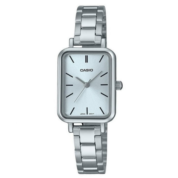Casio Standard Analog Stainless Steel Light Blue Dial Quartz LTP-V009D-2E Women's Watch