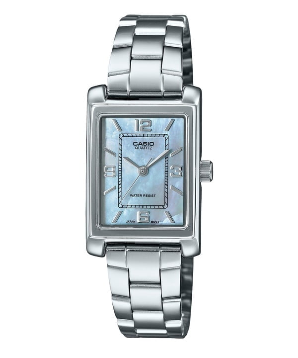 Casio Women’s Stainless Steel Blue Mother of Pearl - LTP-1234DS-2ADF