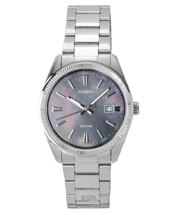 Casio Standard Analog Stainless Steel Mother Of Pearl Quartz MTP-1302DS-1AV Men's Watch
