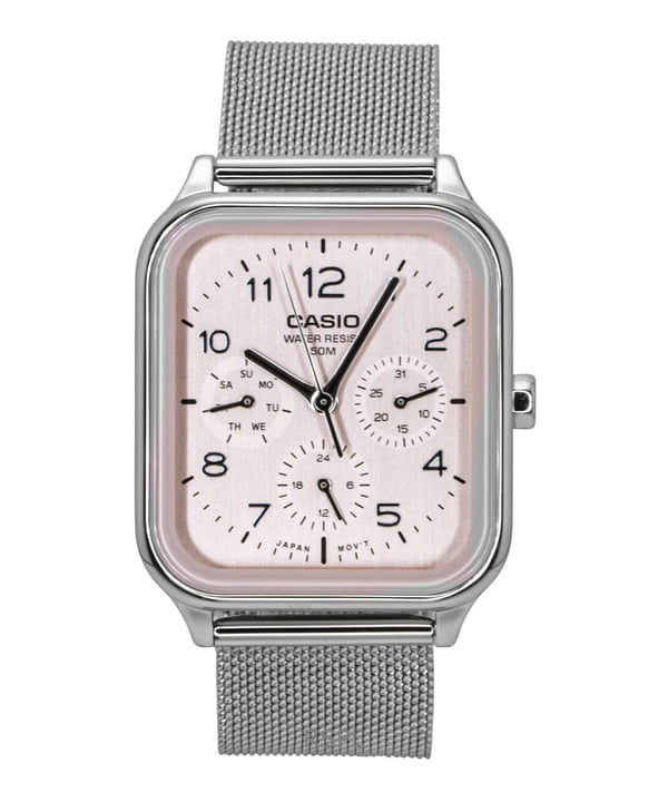 Casio Standard Analog Stainless Steel Salmon Dial Quartz MTP-M306M-4AV Men's Watch