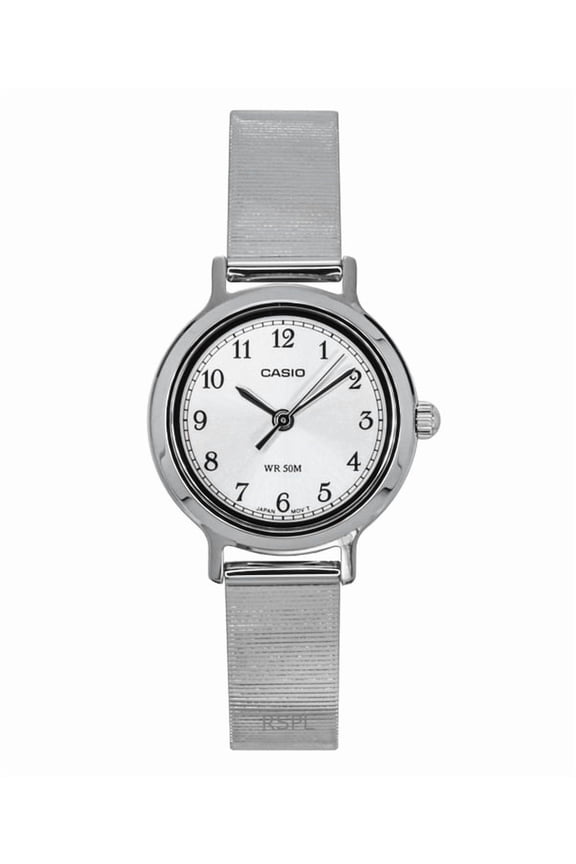 Standard Analog Stainless Steel Silver Dial Quartz LTP-B170D-7BV Womens Watch