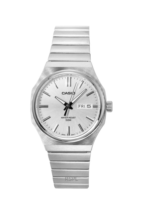 Standard Analog Stainless Steel Silver Dial Quartz MTP-E735D-7AV Men's Watch