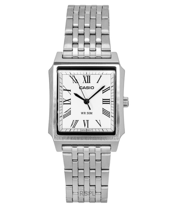 Casio Standard Analog Stainless Steel White Dial Quartz MTP-B190D