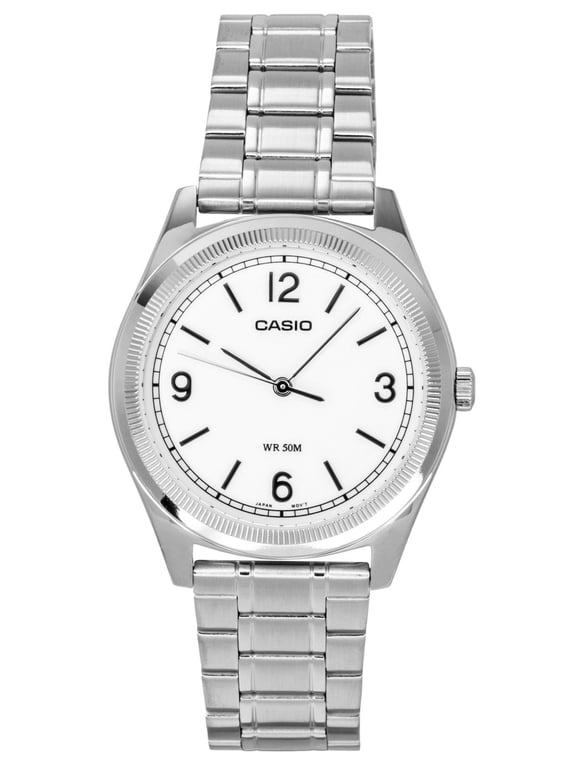 Men's White Dial Stainless Steel Classic Analog Watch - MTP-B210D-7AVDF