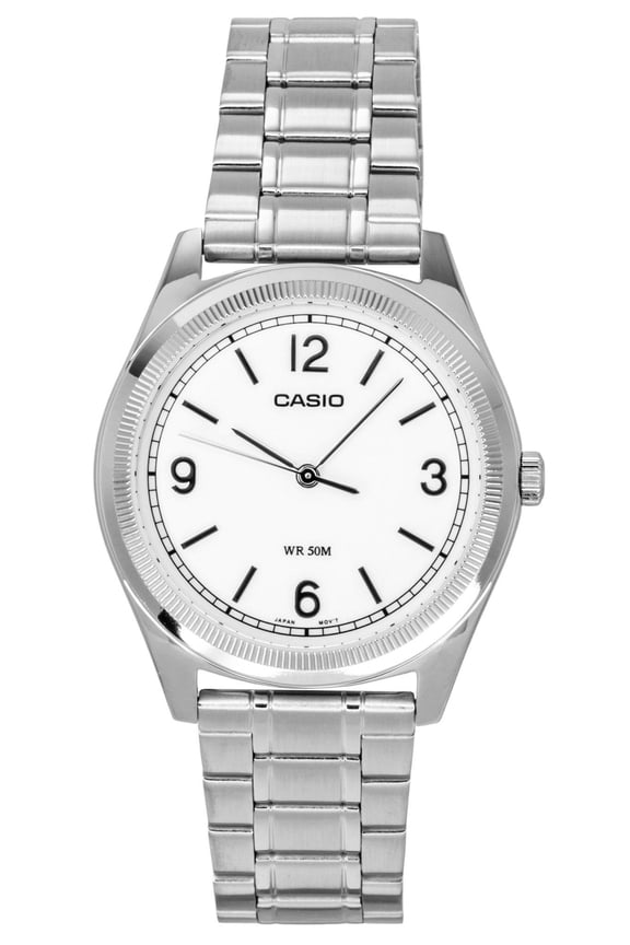 Standard Analog Stainless Steel White Dial Quartz MTP-B210D-7AV Men's Watch