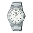 thumbnail image 1 of Casio Standard Analog Stainless Steel White Dial Solar MTP-RS105D-7BV Men's Watch, 1 of 3