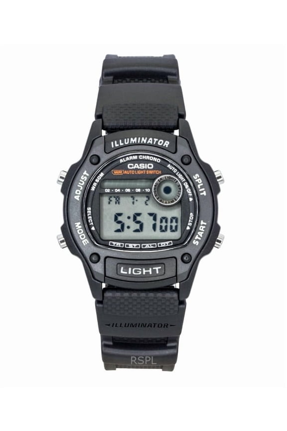 Standard Digital Bio-Based Resin Strap Quartz W-220H-1AV Unisex Watch
