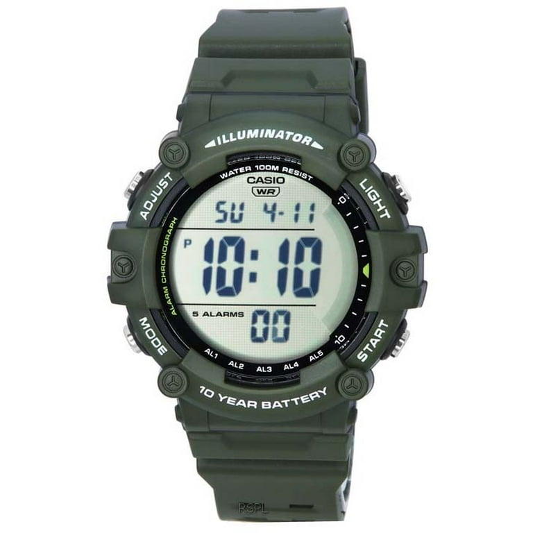 Casio Standard Digital Quartz AE 1500WHX 3A Ae1500whx 3 100m Men s Watch