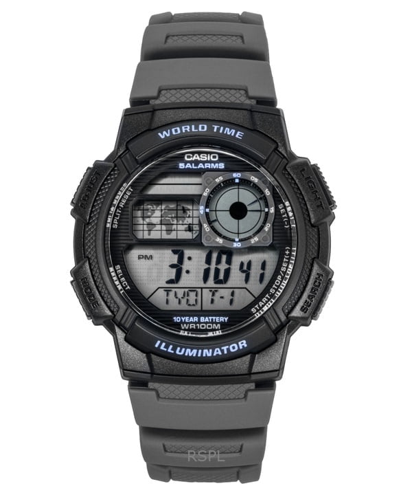 Casio Standard Digital Resin Strap Quartz AE-1000W-8AV 100M Men's Watch