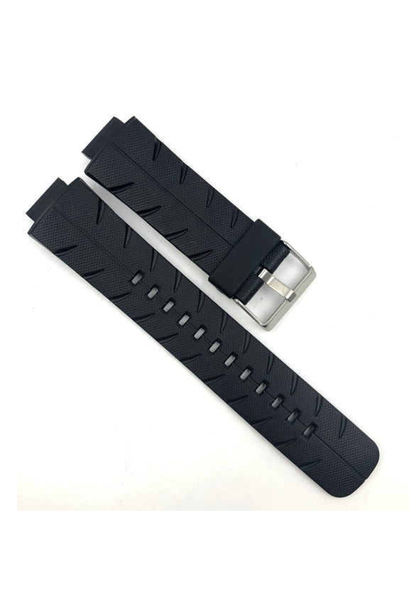 Casio Style Replacement 16mm Black Silicone Watch Band