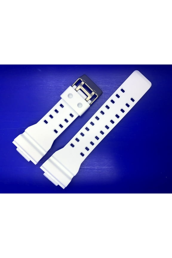 Casio Style Replacement 16mm White Silicone Watch Band
