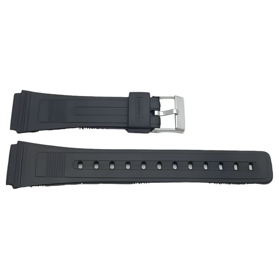 Casio Style Replacement 19mm Black Watch Strap