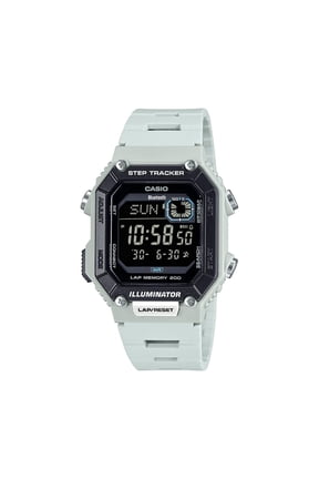 Unisex Bluetooth Connect Step Tracker 200-Lap Watch, Light Gray WS-B1000-8BV