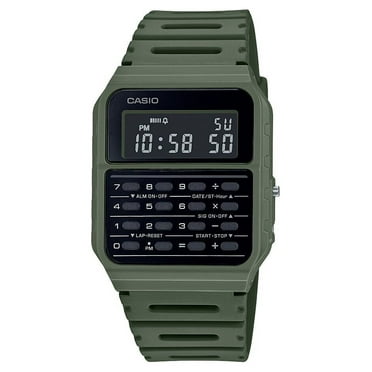 Casio Unisex Classic Calculator Watch, Green