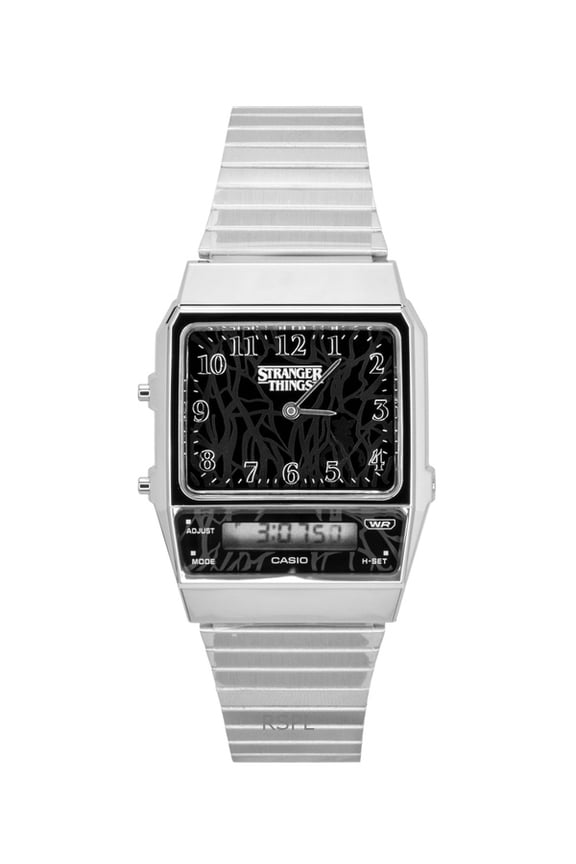 Vintage Analog Digital Stranger Things Black Dial Quartz AQ-800EST-1A Unisex Watch