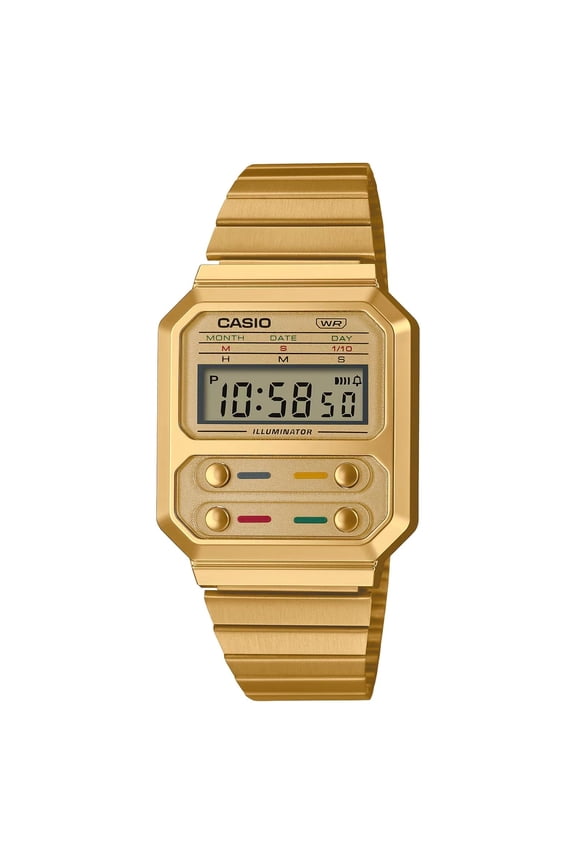 Women's Vintage Grey Dial Watch - A100WEG-9ADF