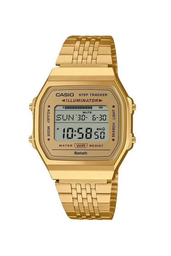Vintage Digital Smartphone Link Gold Tone Stainless Steel Quartz ABL-100WEG-9A Unisex Watch