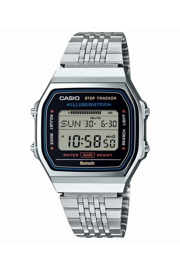 Vintage Digital Smartphone Link Stainless Steel Quartz ABL-100WE-1A Unisex Watch