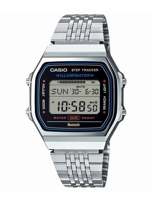 Vintage Digital Smartphone Link Stainless Steel Quartz ABL-100WE-1A Unisex Watch