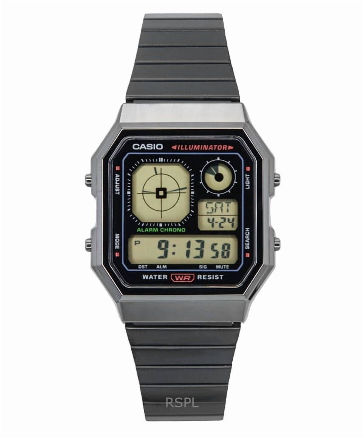 Casio Vintage Digital Stainless Steel Quartz A130WEGG-1A Unisex Watch
