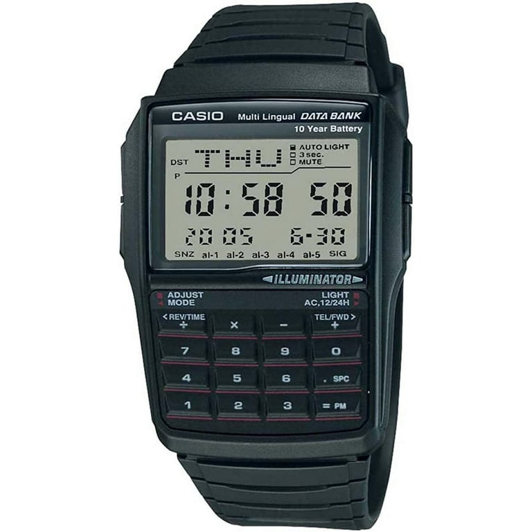 Casio Vintage Quartz Databank Mens Watch DBC 321ADF Walmart