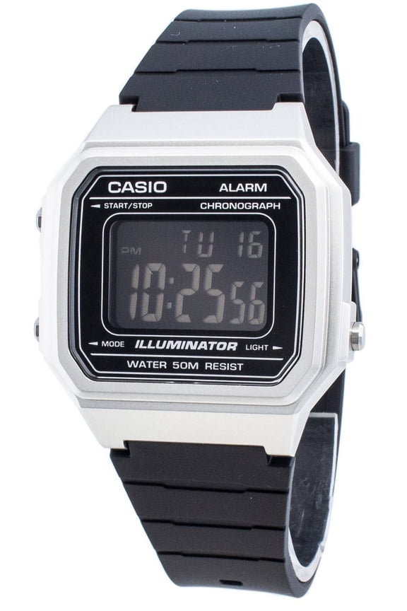W-217HM-7BV Chronograph Black Band Quartz Men's Digital Watch