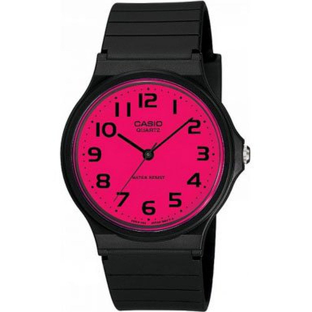Casio Watch Black Resin Strap and Pink Dial Mq24cc-4b3cf - Walmart.com