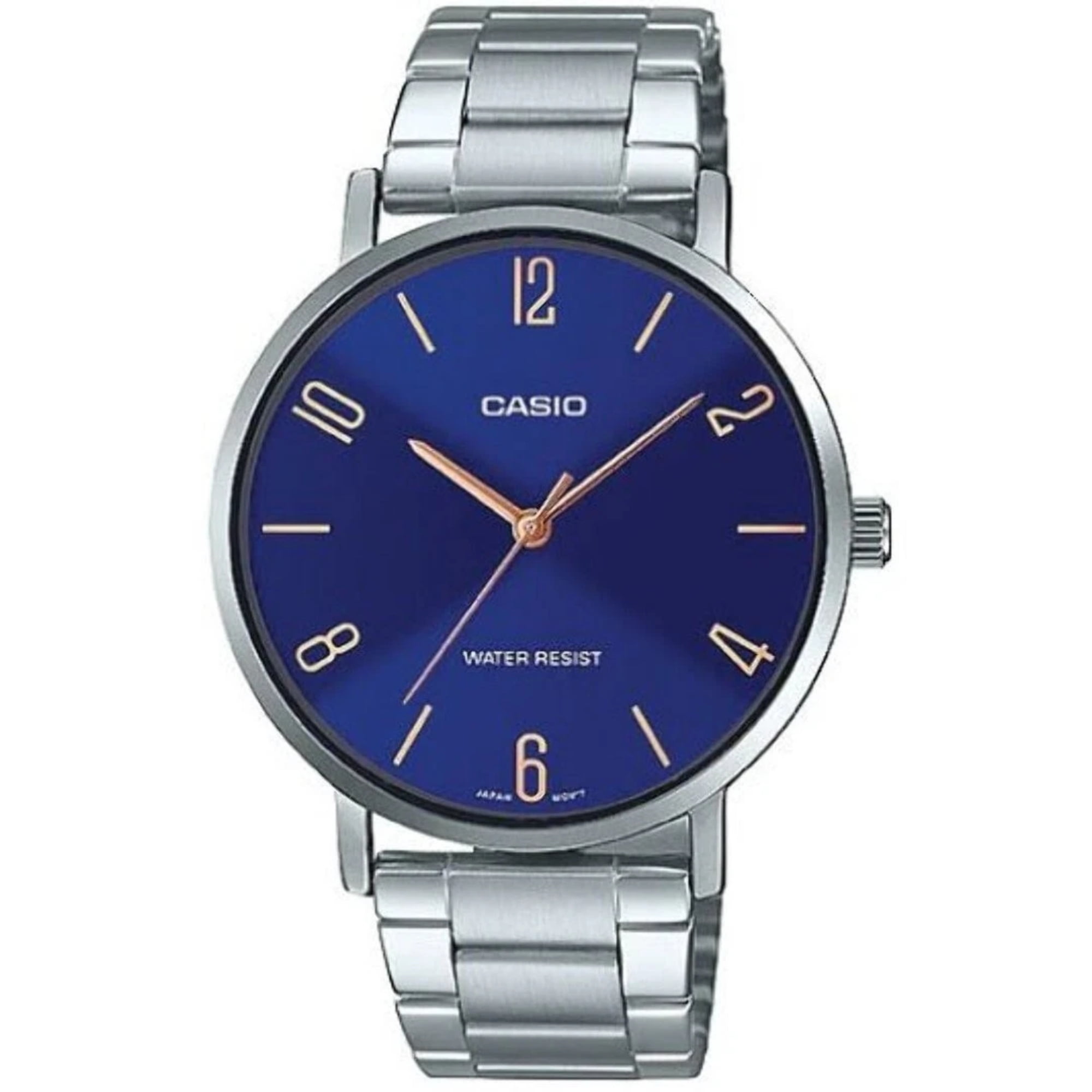 Casio Women’s Blue Dial Stainless Steel Analog Watch - LTP-VT01D-2B2UDF