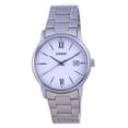 thumbnail image 1 of Casio Men’s Stainless Steel Analog Watch with White Dial and Date - MTP-V002D-7B3, 1 of 2