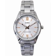 Casio Womens 20mm Stainless Steel Quartz Wristwatch, White