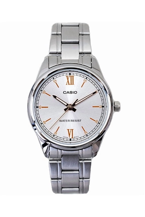 Women's 20mm Stainless Steel Quartz Wristwatch, White
