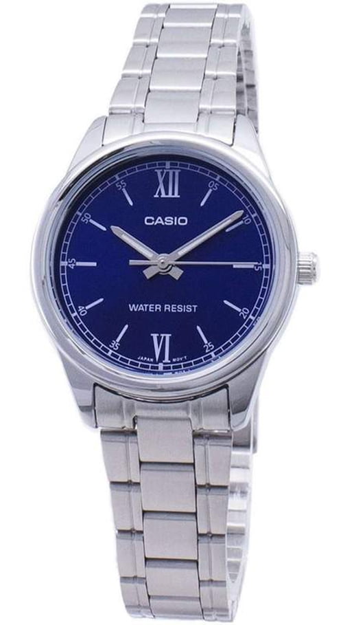 Casio Women’s Blue Dial Stainless Steel Bracelet Watch - Casio LTP‑V005D‑2B2UDF