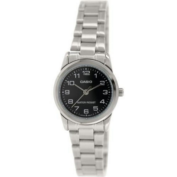 Casio Women's Analog Quartz Water Resistant Stainless Steel Silver Watch LTPV001D-1B