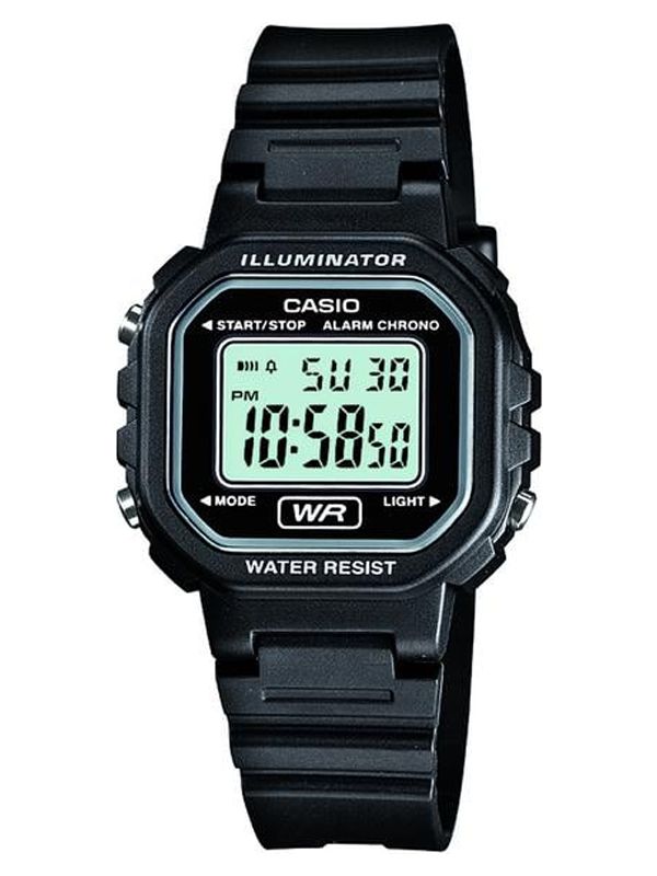 Casio black chain watch deals