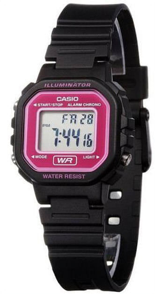 Casio Women's Classic LA20WH4A Black Resin Quartz Watch with Digital