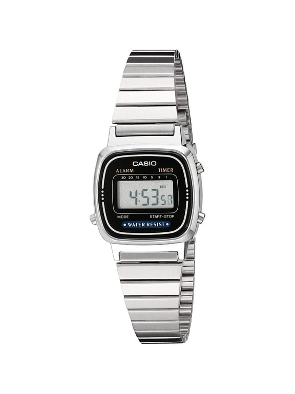 Women's Classic Stainless Steel Digital Watch LA670WA-1