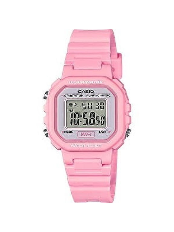 Women's Digital Casual Watch, Pink/White LA20WH-4A1