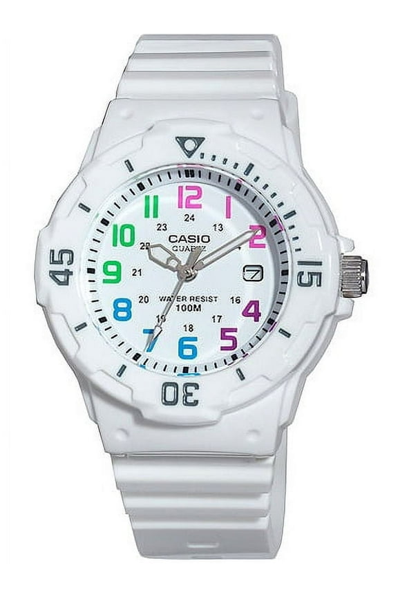 Women's Dive Style Watch, White/Multi-Color LRW200H-7BV