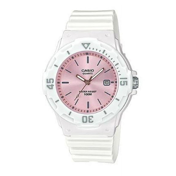 Casio Women's Dive Style Watch, White/Rose Gold LRW200H-4E3V