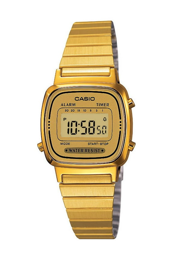 Women's Gold-Tone Classic Digital Watch LA670WGA-9