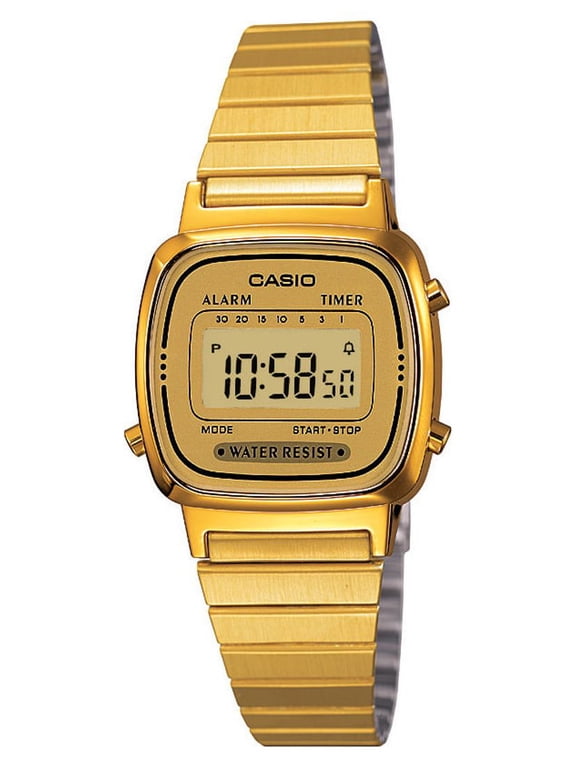 Women's Gold-Tone Classic Digital Watch LA670WGA-9