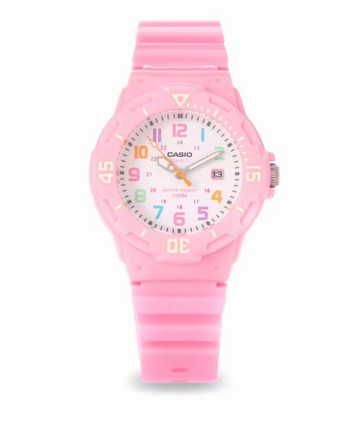 Casio Pink Resin Strap LRW-200H-4B2VDF LRW200H-4B2VDF Women's Watch