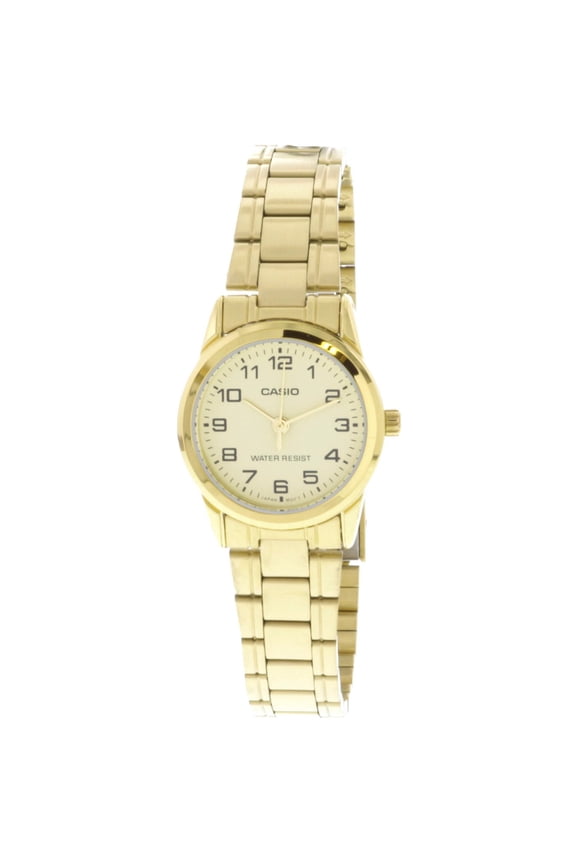 Women's LTPV001G-9B Gold Stainless Steel Metal Japanese Quartz Fashion Analog Watch