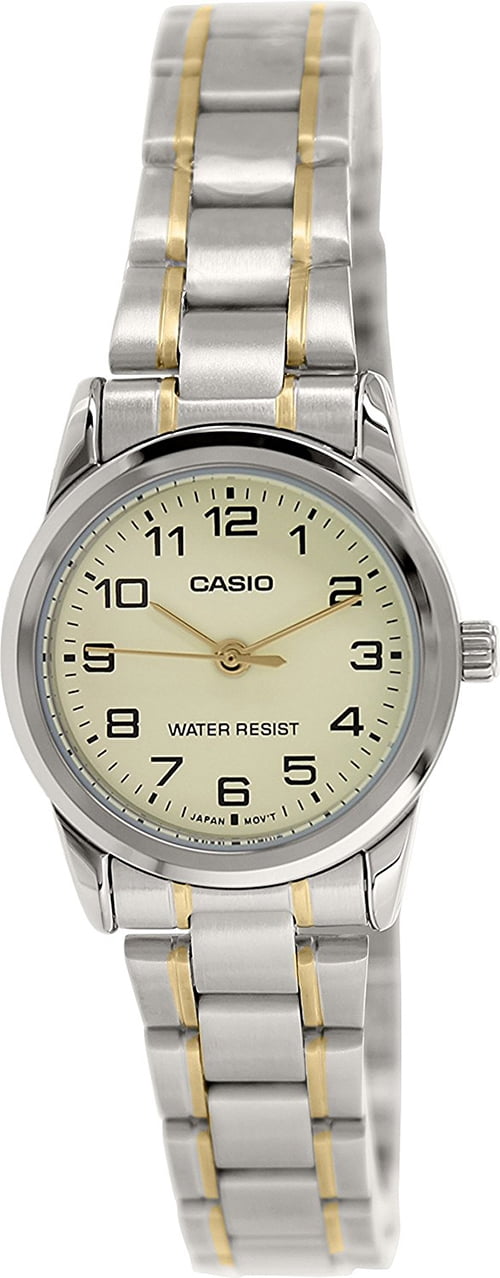 Casio Women's LTPV001SG-9B Two Tone Silver Gold Stainless-Steel Plated Japanese Quartz Fashion Analog Watch
