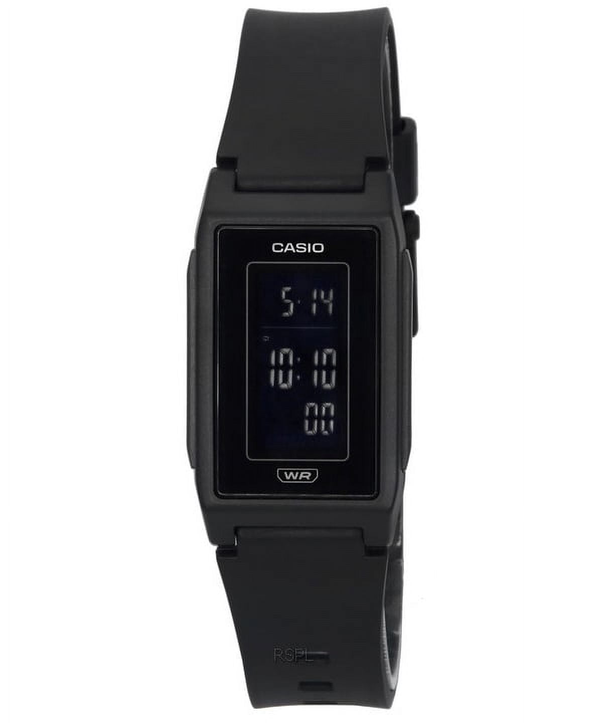 Casio Women's Resin Strap POP Eco-Friendly Resin Wristwatch, Black, LF-10WH-1