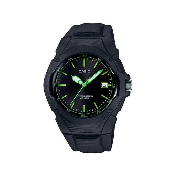 Casio Women's Sport Analog Watch, Black/Green - LX-610-1AVCF