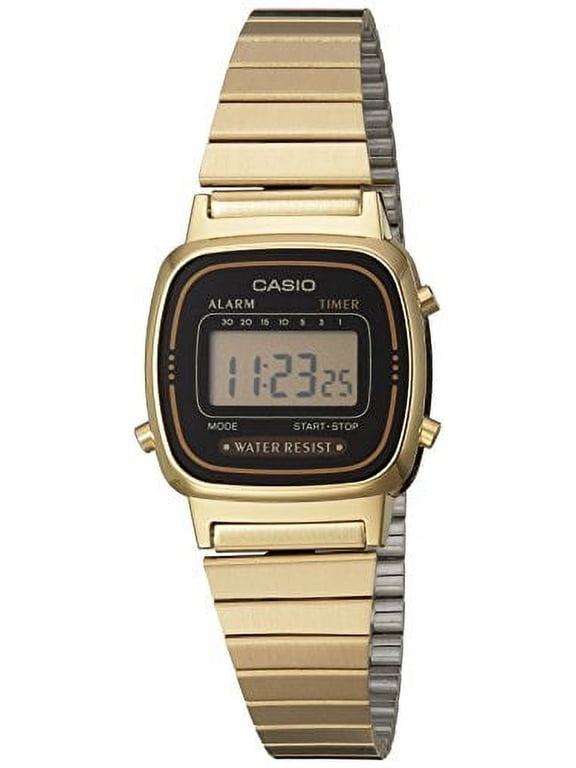 Women's Vintage Digital Gold Watch LA670WGA-1