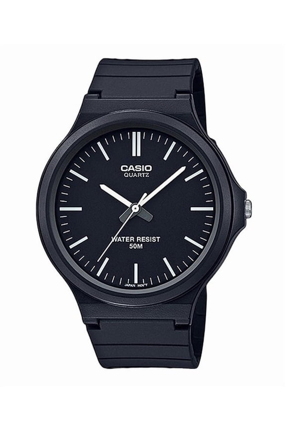 Youth Analog Resin Strap Black Dial Quartz MW-240-1EV Men's Watch