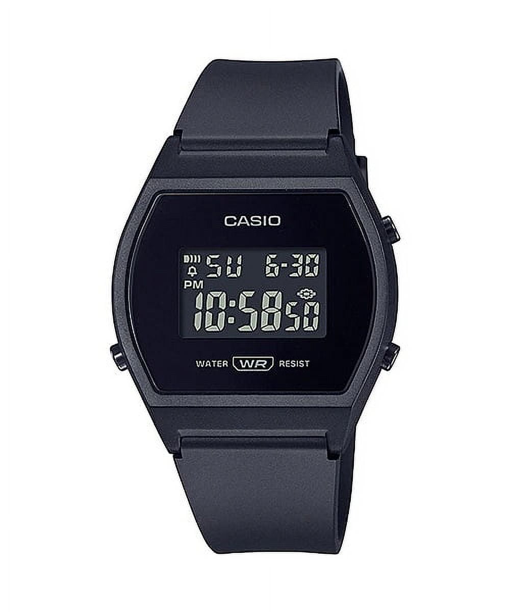 Casio Youth Black Resin Band Digital LW-204-1B LW204-1 Women's Watch