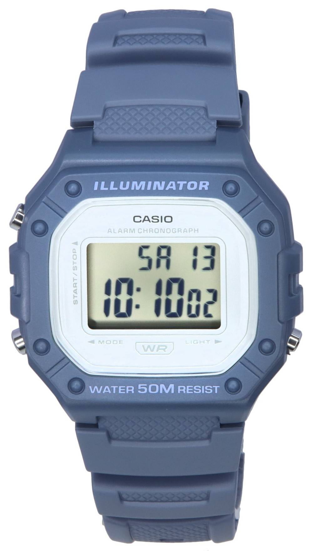 Casio Youth Digital Grey Dial Quartz W218HC2A W218HC2 Unisex Watch